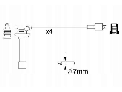 0 986 356 810 Zestaw Przewodów Zapłonowych Bosch