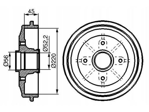 0 986 477 151 Bęben Hamulcowy Bosch