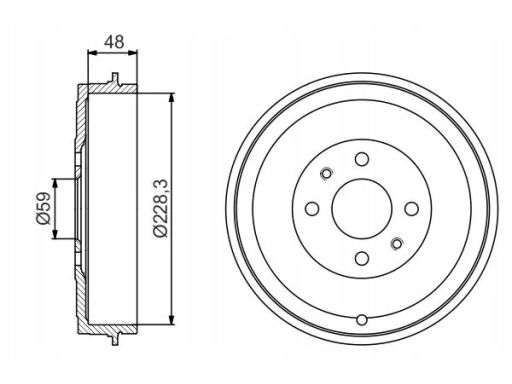 0 986 477 212 Bęben Hamulcowy Bosch