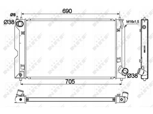 Chłodnica Silnika 53421