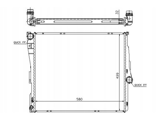 Chłodnica Silnika 60803A