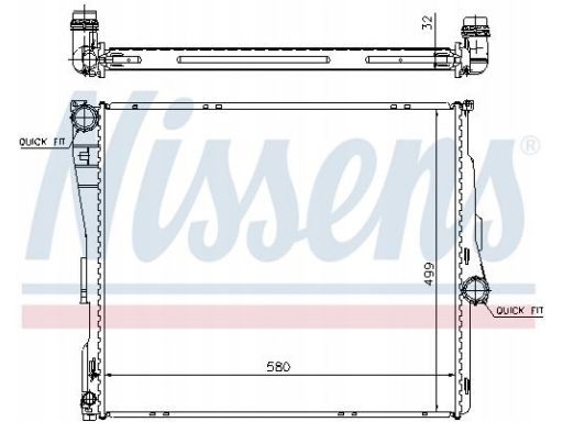 Chłodnica Silnika 60803A