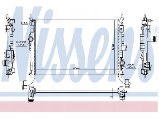Chłodnica Silnika 636014