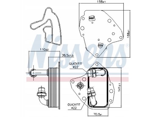 Chłodnica Oleju 90996