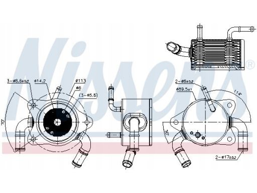 Chłodnica Oleju Autom. Skrzyni Biegów 91180