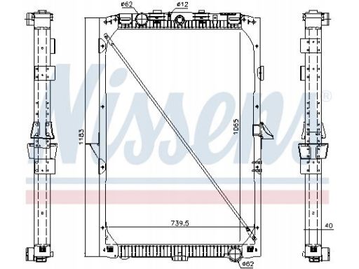 Chłodnica Silnika 61447