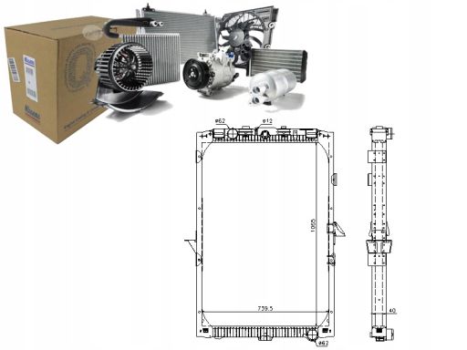 Chłodnica Silnika 61447