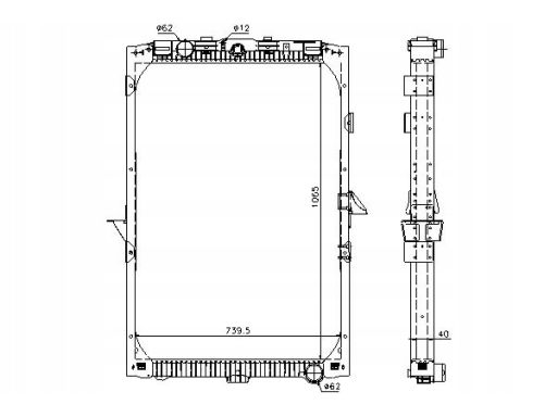 Chłodnica Silnika 61447