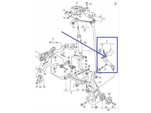 Wahacz/Drążek Reakcyjny 38965 01