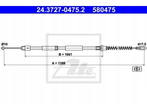 Linka Hamulca Postojowego 24.3727-0475.2