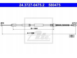 Linka Hamulca Postojowego 24.3727-0475.2