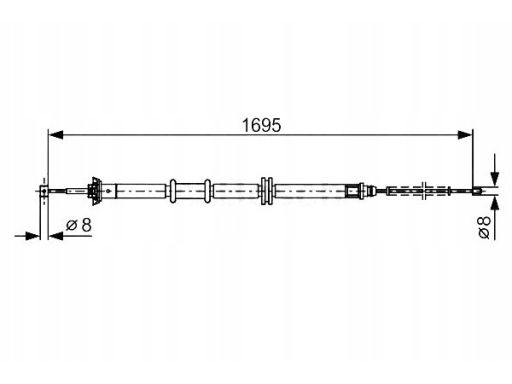 Linka Hamulca Postojowego 1 987 482 205