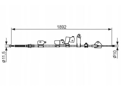 Linka Hamulca Postojowego 1 987 482 439