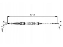 Linka Hamulca Postojowego 1 987 482 378