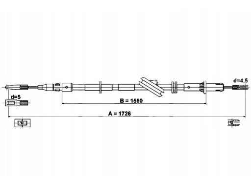 Linka Hamulca Postojowego 24.3727-0448.2