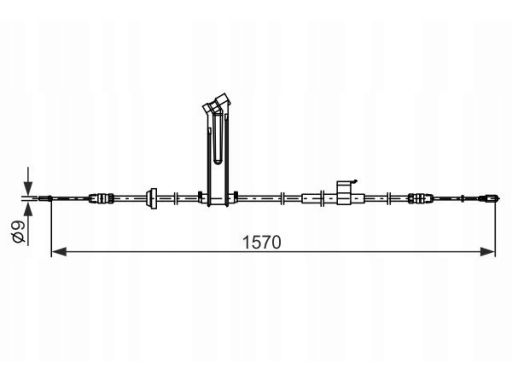 Linka Hamulca Postojowego 1 987 482 833