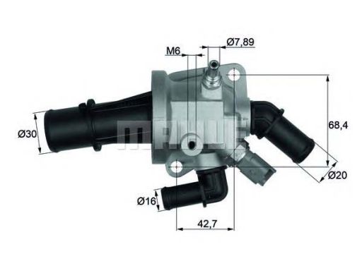 Termostat Środka Chłodzącego Ti 164 88