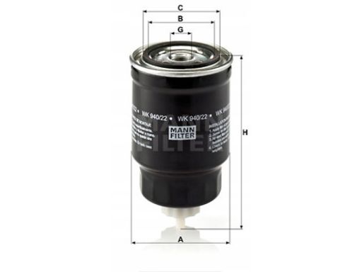 Filtr Paliwa Wk 940/22