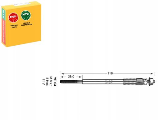 Świeca Żarowa/Płomieniowa 1684