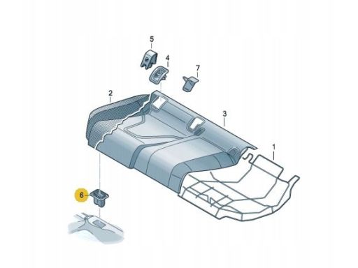 Spinka Mocowanie Kanapy Volkswagen Passat B6 B7 CC Eos Beetle 3C588637