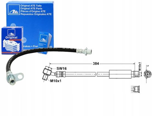 Przewód Hamulcowy Elastyczny 24.5176-0384.3