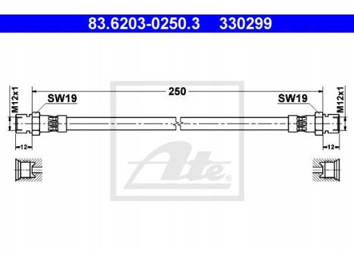 Przewód Hamulcowy Elastyczny 83.6203-0250.3
