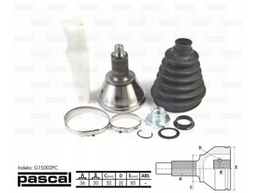 Przegub Napędowy Kpl. G1S002Pc