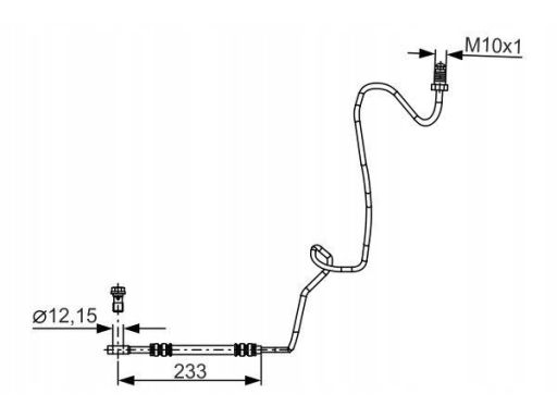 Przewód Hamulcowy Elastyczny 1 987 481 339