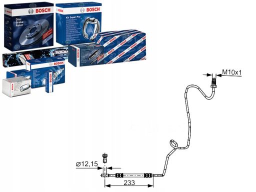 Przewód Hamulcowy Elastyczny 1 987 481 339