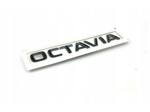 Emblemat Napis Octavia Skoda Oryginał Czarny 5E3853687P