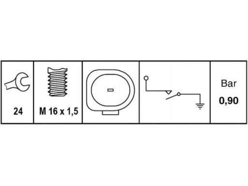 Czujnik Ciśnienia Oleju 6Zl 003 259-721