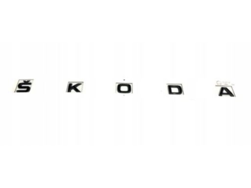 Oryginalny Emblemat Znaczek Napis Skoda Fabia 4 Iv Czarny 6Va853687A