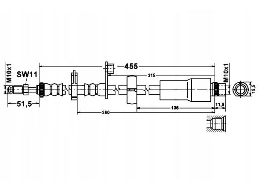 Przewód Hamulcowy Elastyczny 24.5144-0455.3