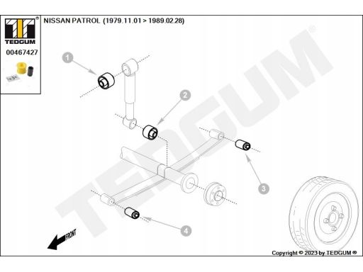 Silentblock Wahacza 00467427