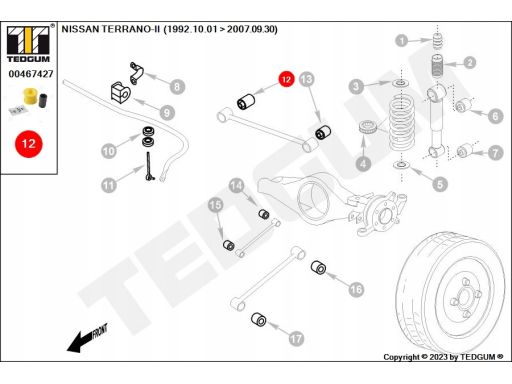 Silentblock Wahacza 00467427