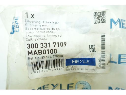 Silentblock Zawieszenia Osi 300 331 7109