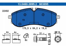 Klocek Hamulcowy Kpl. 13.0460-3895.2