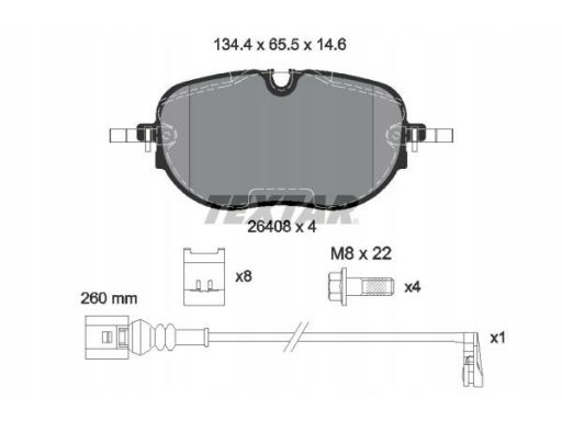 Klocek Hamulcowy Kpl. 2640801