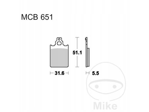 Klocek Hamulcowy Kpl. Mcb651Ec