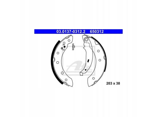 Szczęki Hamulcowe Kpl. 03.0137-0312.2