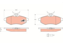 Klocek Hamulcowy Kpl. Gdb1495
