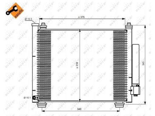 Skraplacz Klimatyzacji 350216