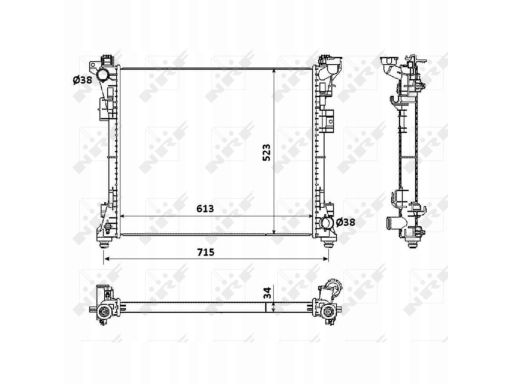 Chłodnica Silnika 53900