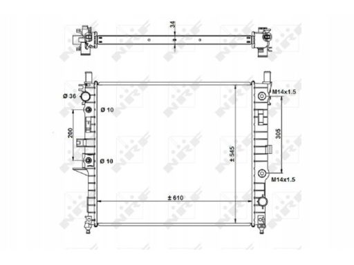 Chłodnica Silnika 55334