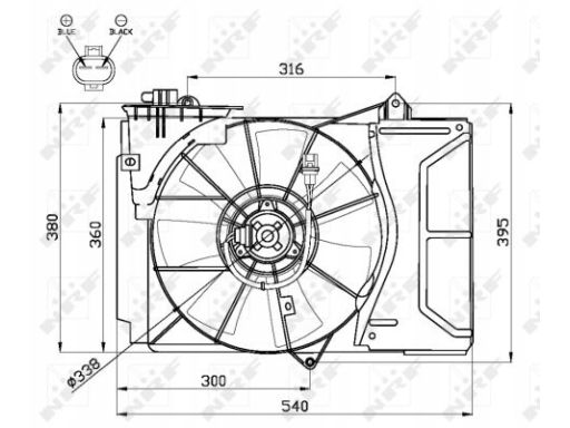Wentylator Chłodnicy Silnika 47055