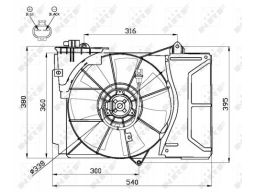 Wentylator Chłodnicy Silnika 47055
