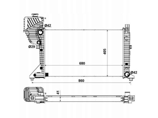 Chłodnica Silnika 55348A