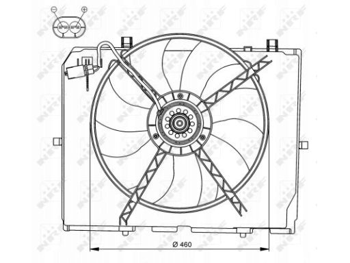 Wentylator Chłodnicy Silnika 47066