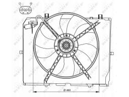 Wentylator Chłodnicy Silnika 47066