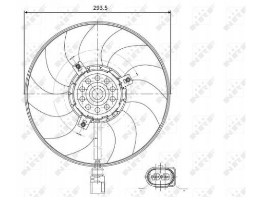 Silnik Wentylatora Chłodnicy 47395